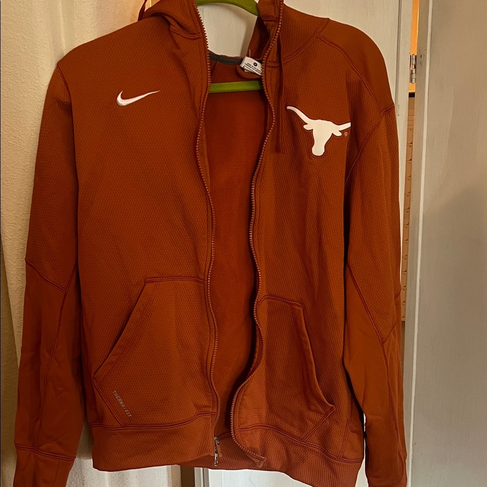 Nike Men's Texas Longhorns Burnt Orange Lightweight Hoodie Jacket